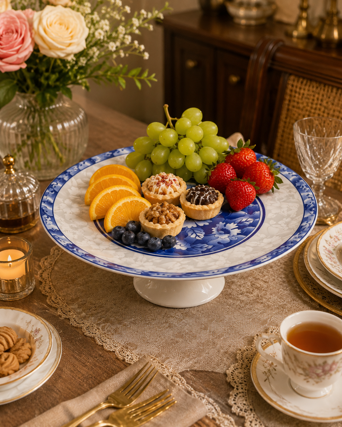 Single Ceramic Birthday Cake Stand Model-9